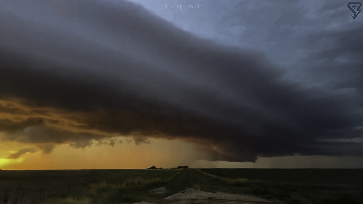 Sunset storm